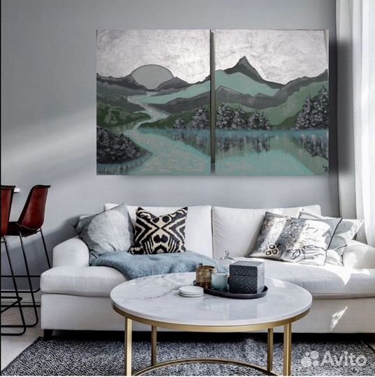 Картины маслом 60х80 (цена за две картины)