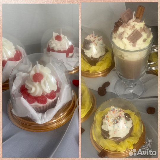 Свечи из соевого воска, ручной работы