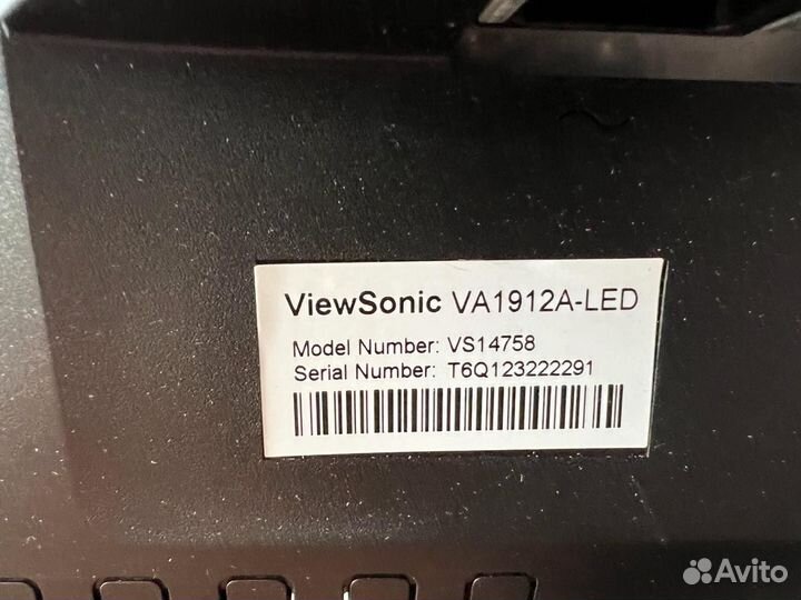 Монитор ViewSonic va1912a-LED