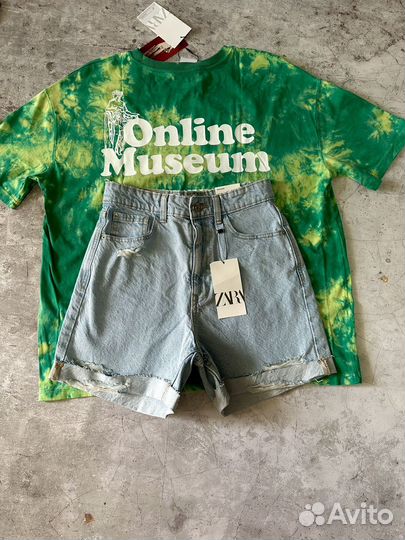 Шорты Zara 2024 Mom (36 )