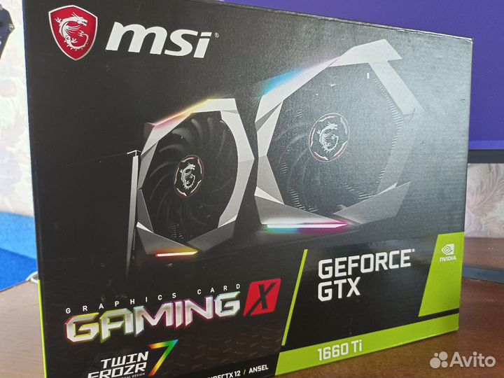 Видеокарта MSI GeForce GTX 1660 Ti gaming X