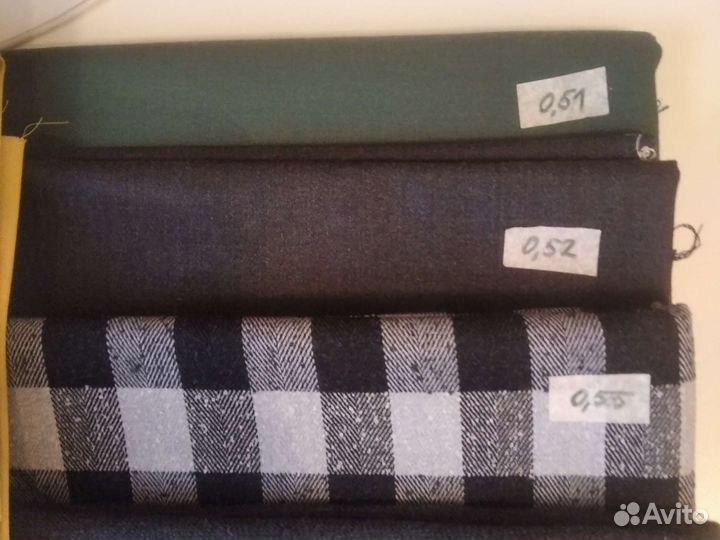 Лоскут камвольной ткани СССР лот 2 (0,5-0,59 м)