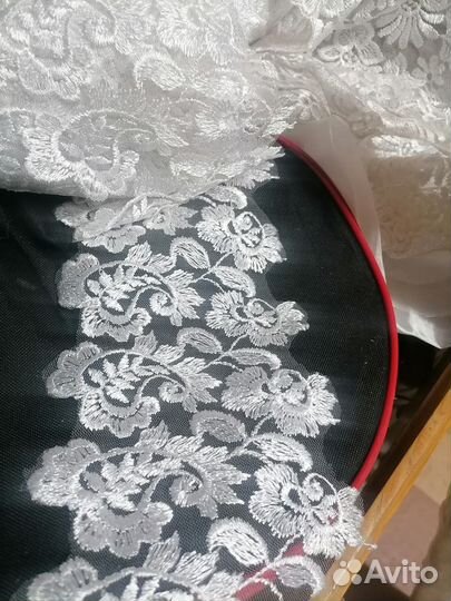 Кристалон, кружево, фурнитура. Белая