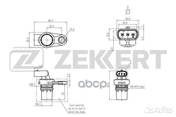 Датчик положения распредвала Jeep Patriot 08