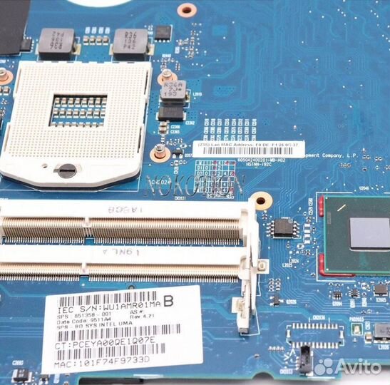HP материнская плата для ноутбука
