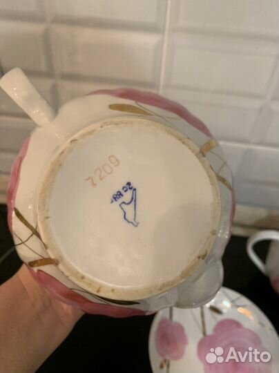 Сервиз дулево роза (остатки 22 и 88 клеймо)