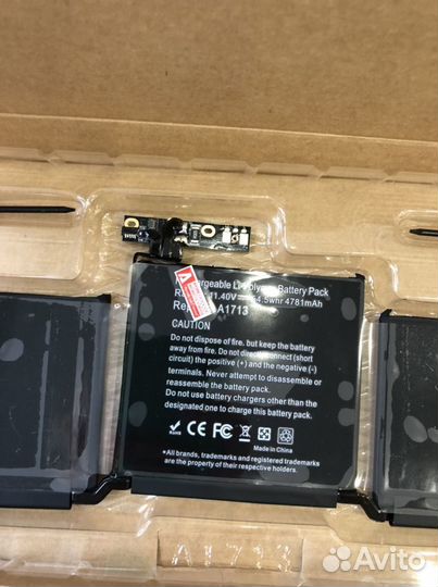Новый аккумулятор для ноутбука Apple MacBook A1713