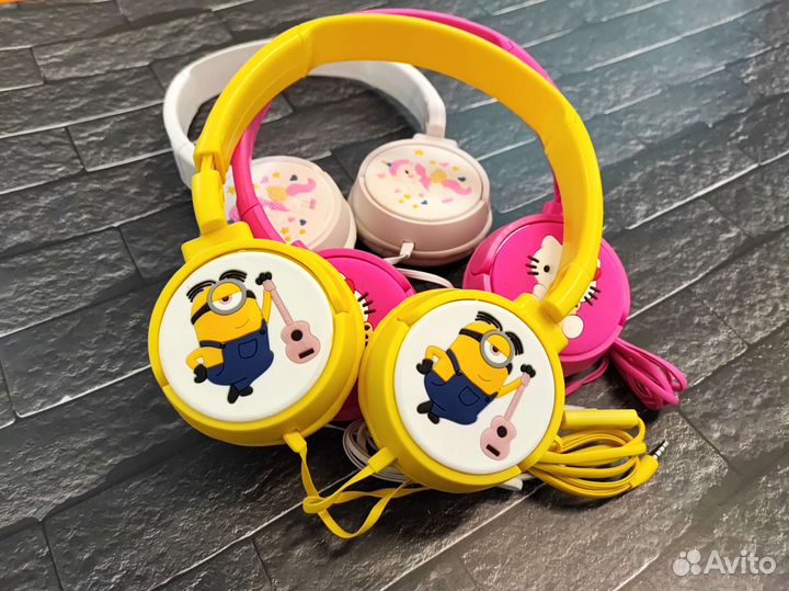Наушники детские проводные, новые