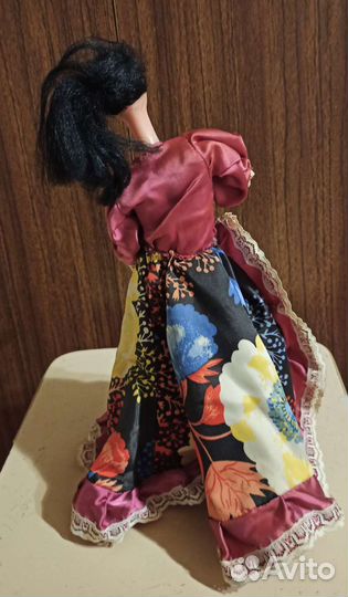 Кукла сувенирная паричковая, цыганка, СССР