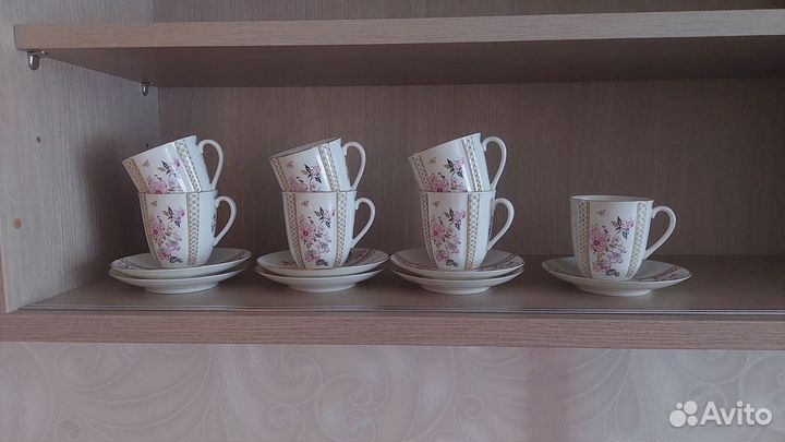 Чайная пара лфз костяной фарфор