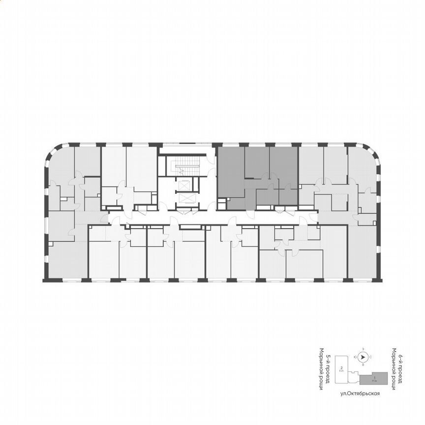 2-к. квартира, 71,5 м², 3/16 эт.