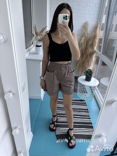 Шорты кофейные новые 46 размер
