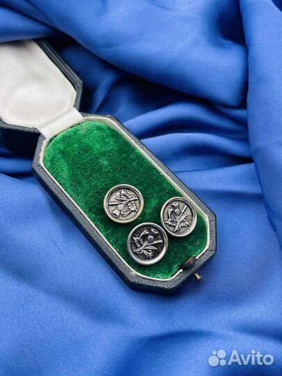 Винтажные пуговицы военных мундиров 1890гг. пу1Д