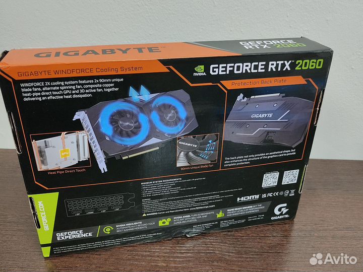 Видеокарта Gigabyte RTX 2060 12 GB
