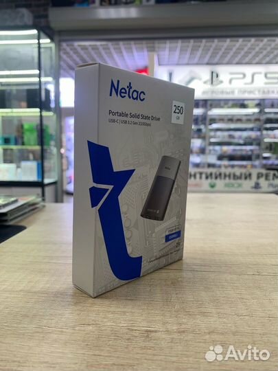 Внешний SSD Netac Z9 250 гб USB 3.2 Gen 2 Type-C