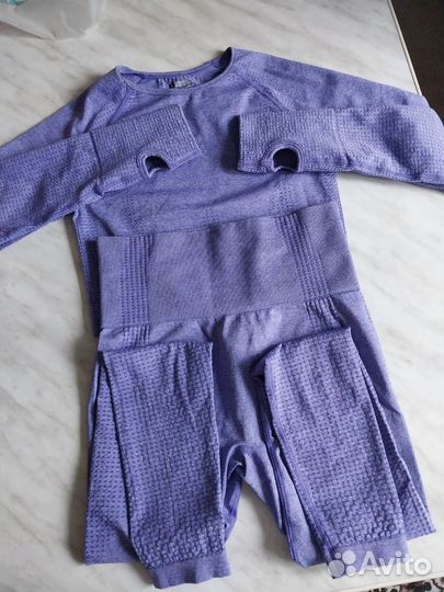 Костюм обтягивающий топ+ лосины