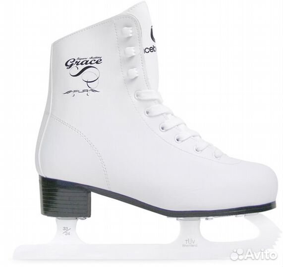 Коньки фигурные BlackAqua FS-102, р-р 33