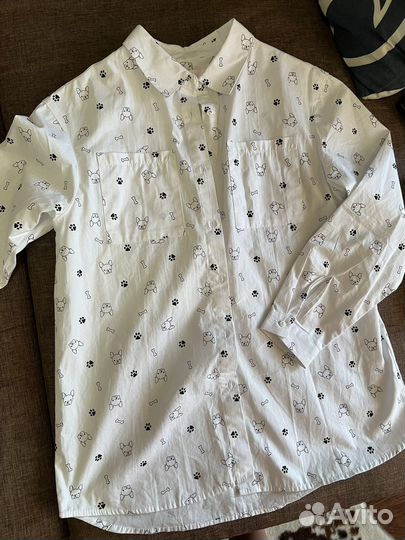 Рубашка оверсайз для девочки