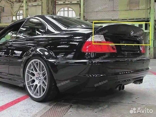 Спойлер BMW 3 E46 CSL черный глянец