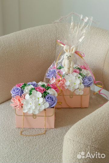 Букет цветов из мыла Цветы из мыла