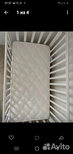 Белая итальянская кроватка