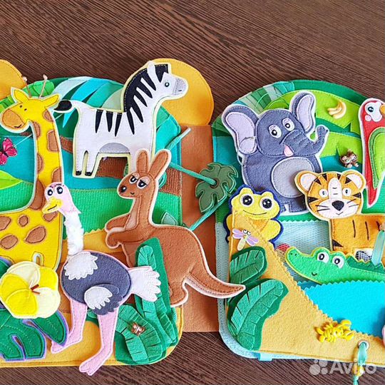 Развивающая книжка из фетра