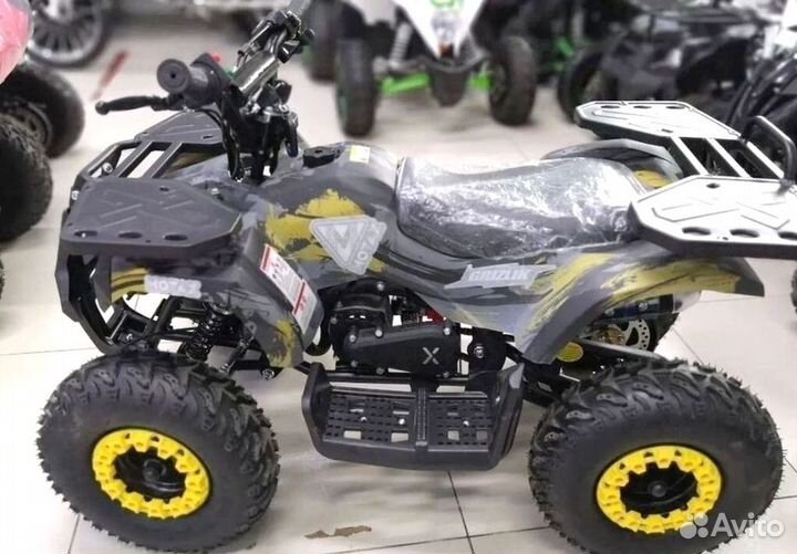 Детский квадроцикл Mini Grizlik X16 (PS) желтый