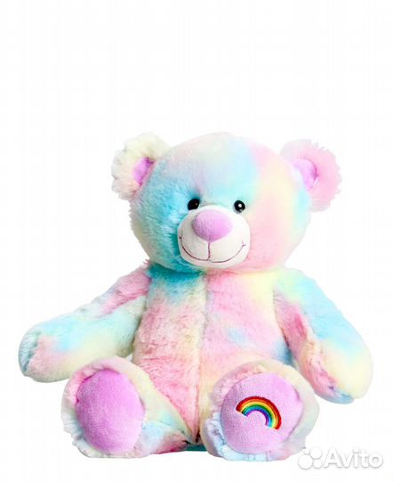 Мишка радужный 90 см