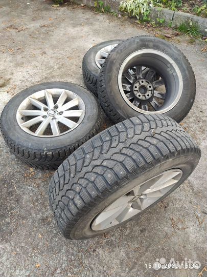 Колеса в сборе r16 зимние skoda