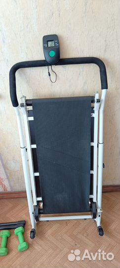 Беговая дорожка механическая, складная