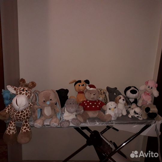 Очаровательные мягкие игрушки: Жираф зайки щенки