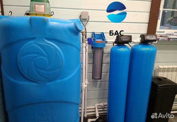 Фильтр обезжелезивания и умягчения воды 1055