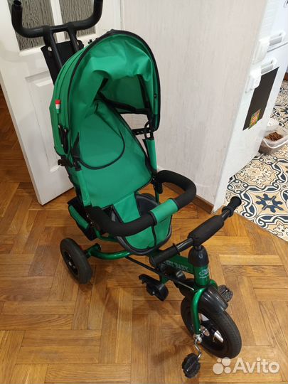 Детский трехколесный велосипед коляска
