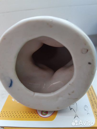 Статуэтка фарфоровая старая гжель Цыпленок