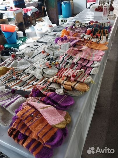 Шерстяные носки шапки