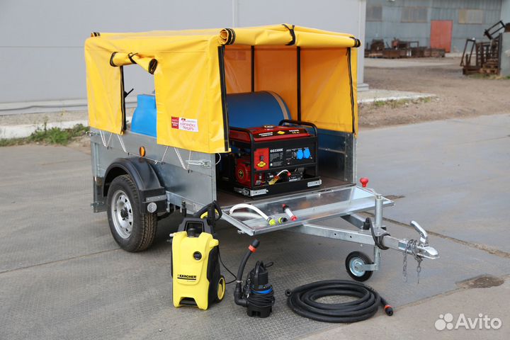 Прицеп мобильный моечный комплекс