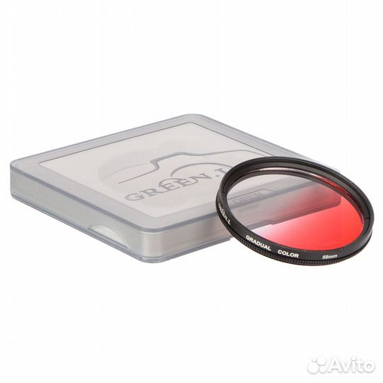 Светофильтр Green-L градиентный красный - 58mm