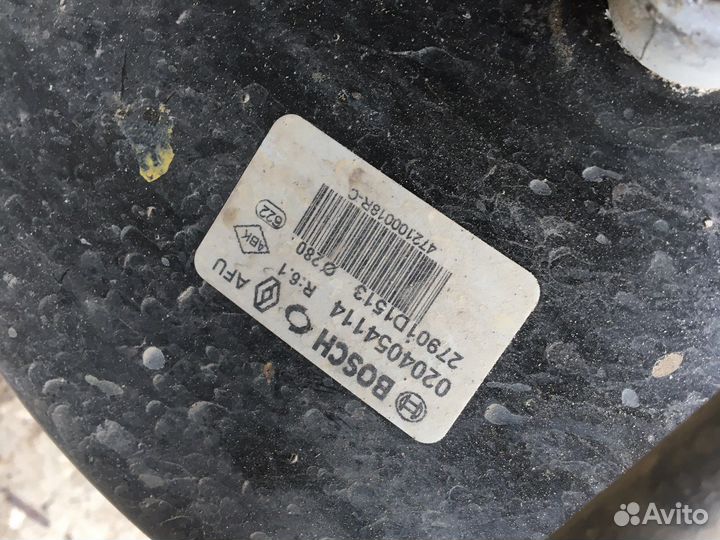 Вакуумный усилитель тормозов Рено Флюенс