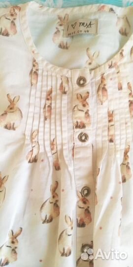 Кофточка для девочки с зайчиками 4-5 лет