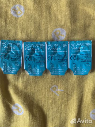 Линзы контактные acuvue oasys двухнедельные -4.75