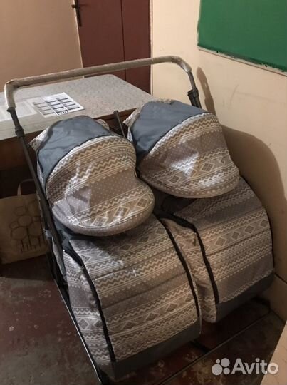 Санки коляска для двойни