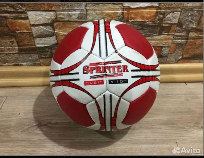 Футбольный мяч Sprinter Series V100 красный р-5