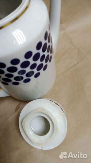 Кофейник Кобальт. Германия Веймар. Винтаж 1970 +