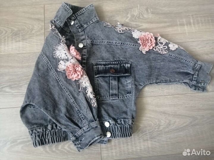 Джинсовая куртка для девочки 116 122