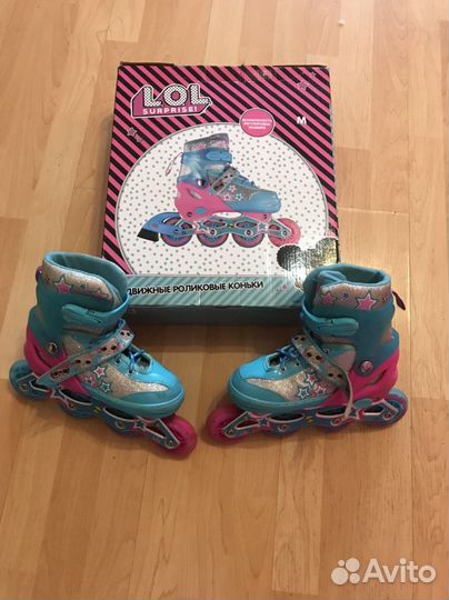 Ролики детские раздвижные со светящимися колесами