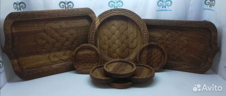 Сервировочный набор бурятской посуды