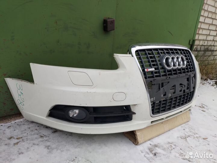 Бампер передний на Ауди A6 C6 (Audi A6 C6 4F)