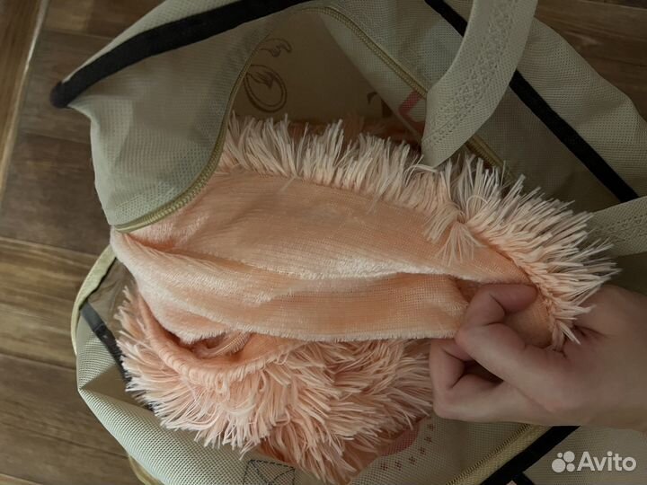 Плед покрывло травка персиковый 220 на 240