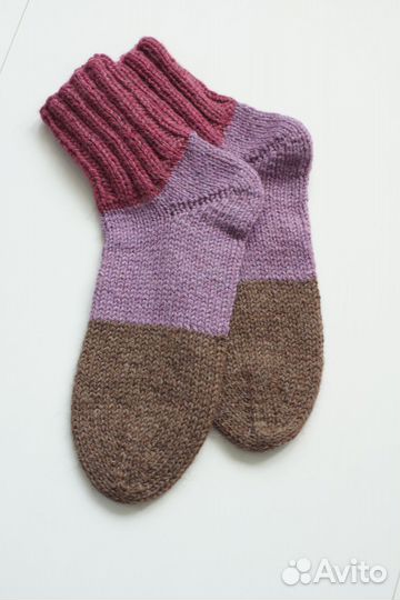 Носки женские вязаные, ручная работа