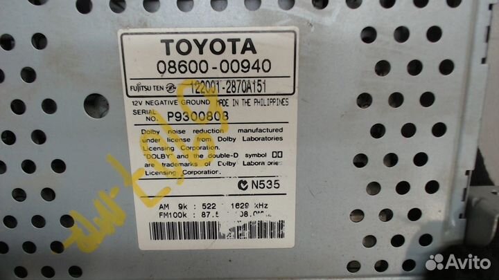 Магнитола Toyota Land Cruiser Prado (90) , 2001